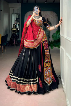 Rangrez Noir Gamthi Lehenga Choli