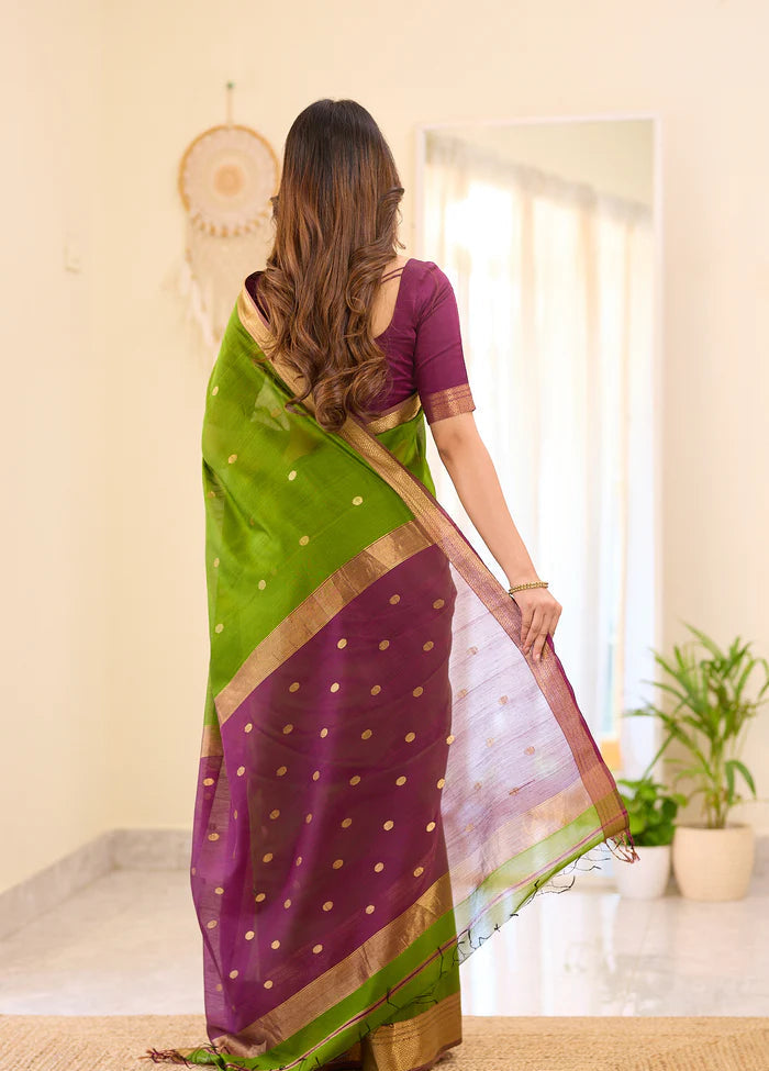 Maheshwari Silk Handloom Cotton Saree