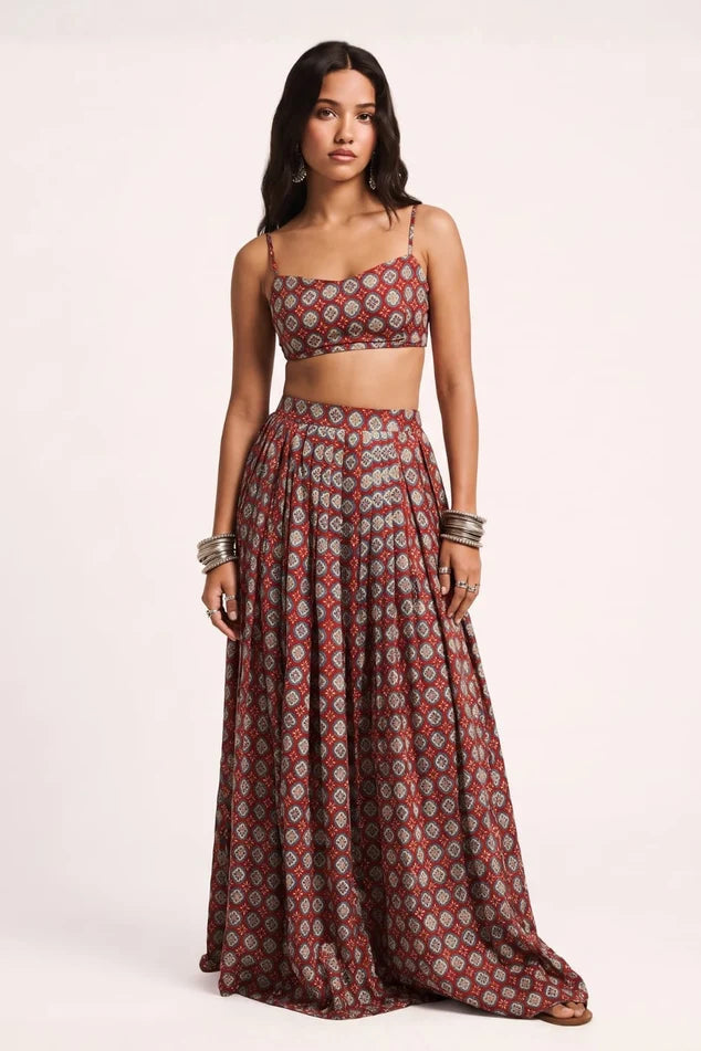 Rangmahal Printed Skirt Set