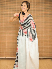 Roseate Pure Mul Cotton Saree