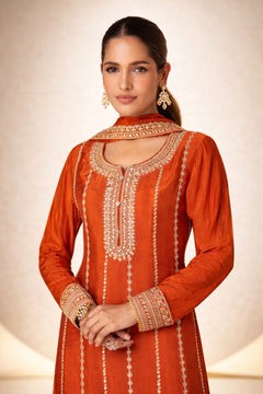 Gulkayra Rinaaya Chinon Embroidery Salwar Kameez Collection