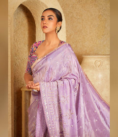 Elegant saree with rich detailing