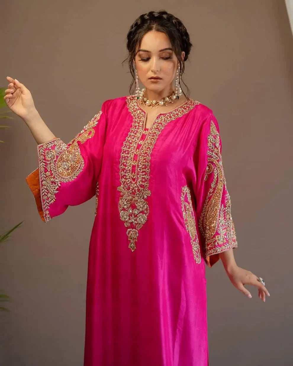 Heavy Chinon Sequence Kurti Palazzo Set – By Reet Lifestyle