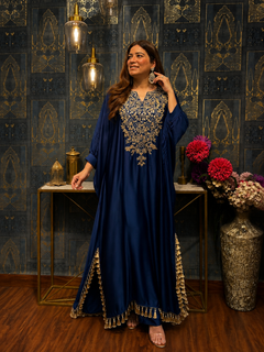 Emerald Green Choga Kaftan Dress