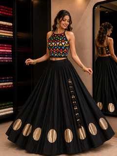 Premium Shisha Work Sleeveless Halter Blouse