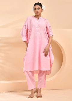 Noor Neeli Mocha Cotton Co-Ord Set