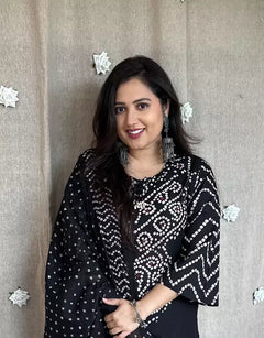 Rangrez Noir Bandhej Suit