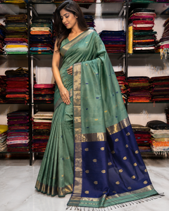 Ashthdhara Maheshwari Keri Zari Buti Saree