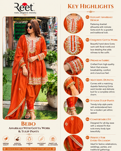 Bebo Anarkali with Gotta Work & Tulip Pants