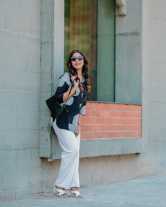Printed Straight Fit Shirt/top