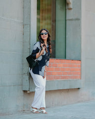 Printed Straight Fit Shirt/top