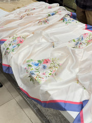 Alia Bhatt Satin Printed Saree