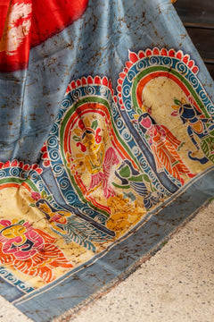 Devi Shakti Batik Pure Mulberry Silk Saree