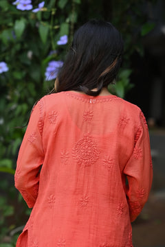 Noor Pista Pure Kota Chikankari Kurta Set