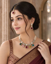 Rajwada Heritage Polki Necklace/Chocker Set