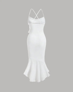 White flowy dress