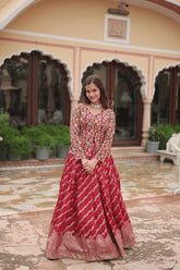 Aisha - Banarasi Red Co-ord Lehenga Set