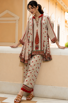 Zariya Ethnic Crepe Co-Ord Set