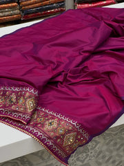 Kutchi embroidery saree