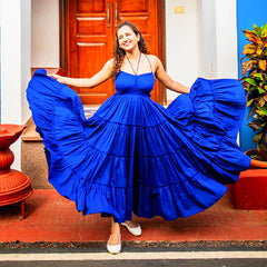 Midnight Breeze Tiered Maxi Dress