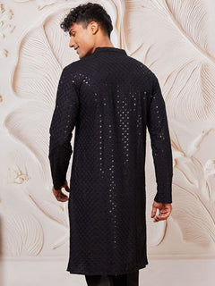Darsh Black Festive Kurta
