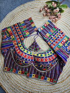 Navratri Rangrez Rasiya Mirror Work Blouse
