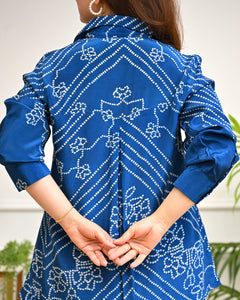 Noor Bandhej Crepe Shirt