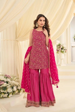 Pastel Mint Green Embroidered Top Bottom Set with Dupatta