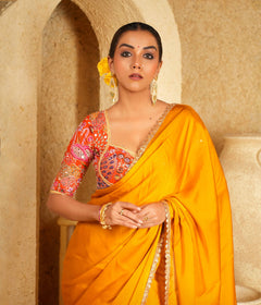 Sequins and zari work blouse