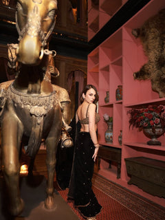 Fox Georgette Saree with Blouse- By Reet Lifestyle
