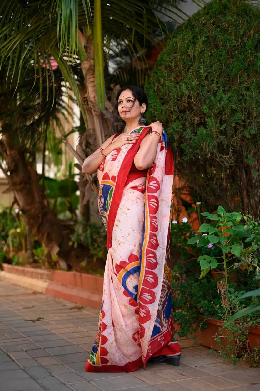 Batik Rang Silk Saree