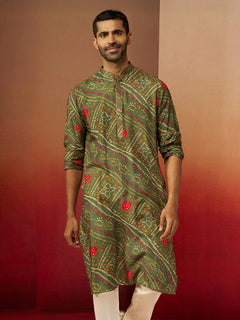 Abeer Emerald Bandhani Kurta