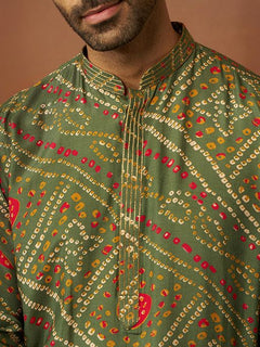 Abeer Emerald Bandhani Kurta