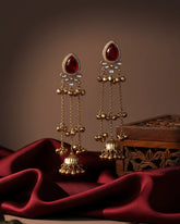 Ruby Nidhi Kashmiri Look Ghunghru Jhumka Earrings – By Reet Lifestyle