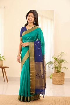 Maheshwari Silk Handloom Cotton Saree