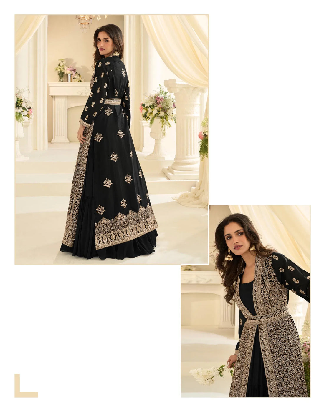 Heavy Simar Silk Embroidered Sharara set