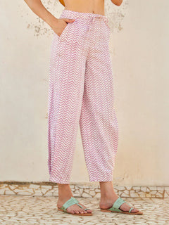 Cotton Kurta pink & Pant Set- By Reet Lifestyle