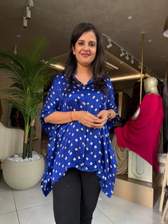 Bandhni Silk Kaftan Shirt