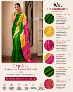 Gaji Silk Rasmandal Raibandhej Saree