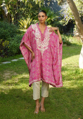 Sunheri Chikankari Luxe Kaftan Set