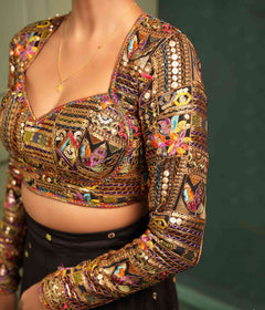 Complete evening palazzo set