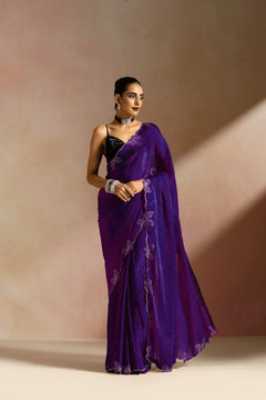 Royal Amethyst Ready-to-Wear Saree with blouse