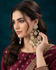 Rangita Designer Premium Chandbali Earrings