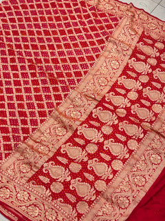 Bridal Bandhani Saree