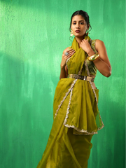 Organza saree with blouse