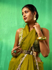 Mehendi green ethnic wear