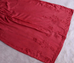 Mauve Pink Rayon Two-Piece Set