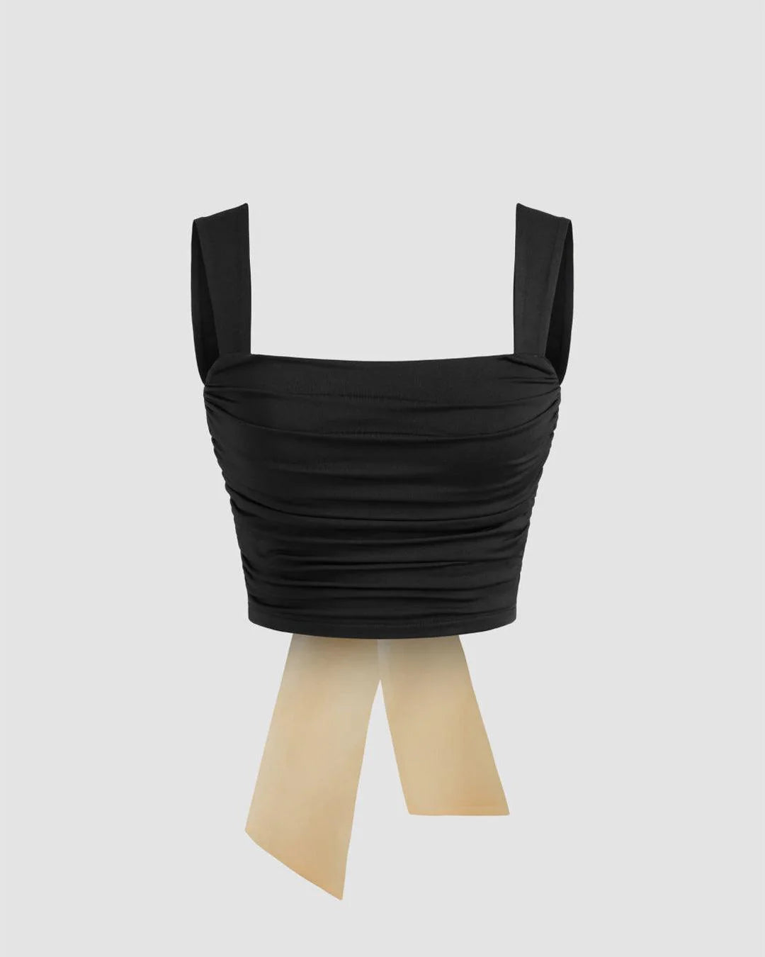 Bow detail crop top