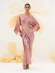 satin shimmer skirt