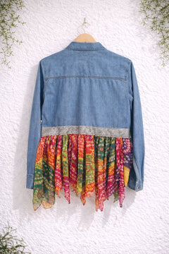 Umbrella Bandhini Denim Shirt